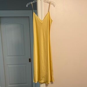 Wilfred Yellow Slip Dress